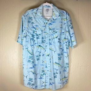 Izod Men’s Saltwater, Button down, L